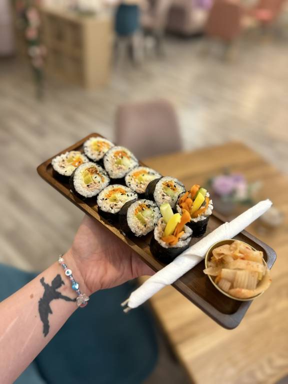 Nabídka a interiér v Cafe Seoul