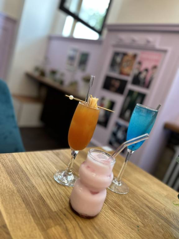 Nabídka a interiér v Cafe Seoul